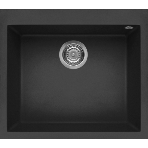 Elleci QUADRA105T BLACK 花崗岩廚房台上石盆 (黑色)